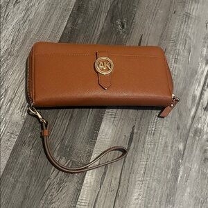 Stylish Brown Wristlet Wallet